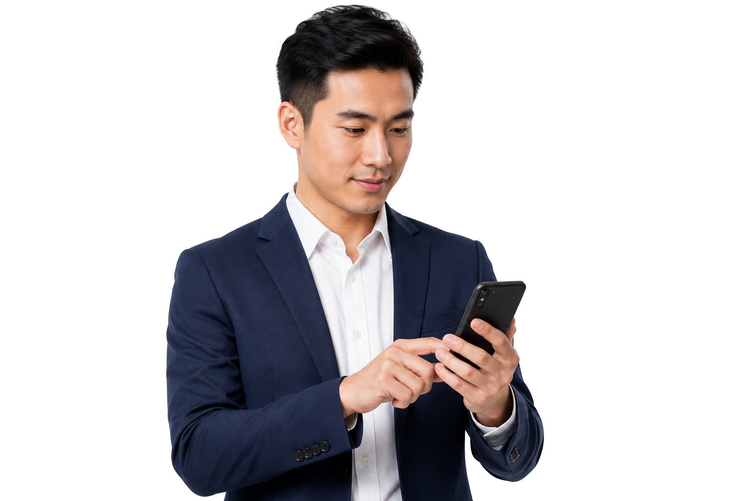 ConsentPort customer using a mobile phone